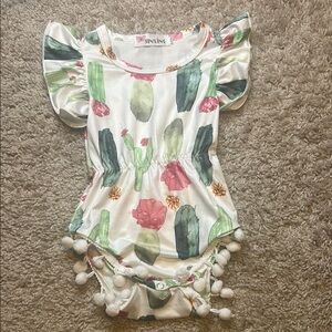 Kids Cactus Print One Piece